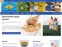 Tablet Screenshot of goldenvalleyflax.com